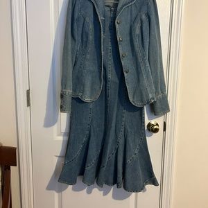 Jeanology size 4 maxi skirt set
